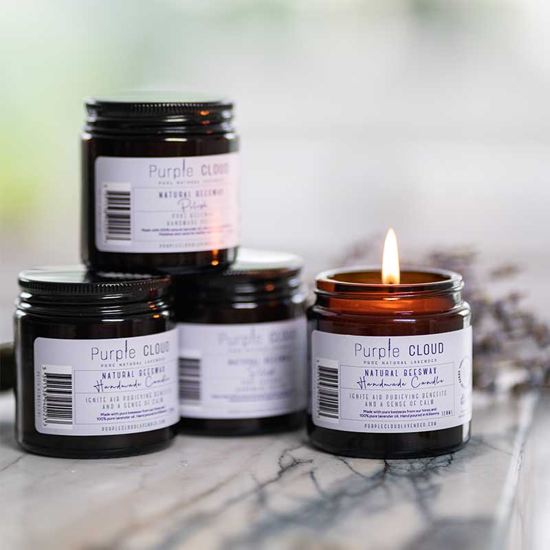 Lavender Natural Beeswax Candle 120ml