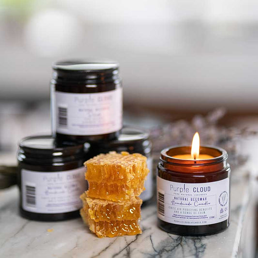Lavender Natural Beeswax Candle 120ml