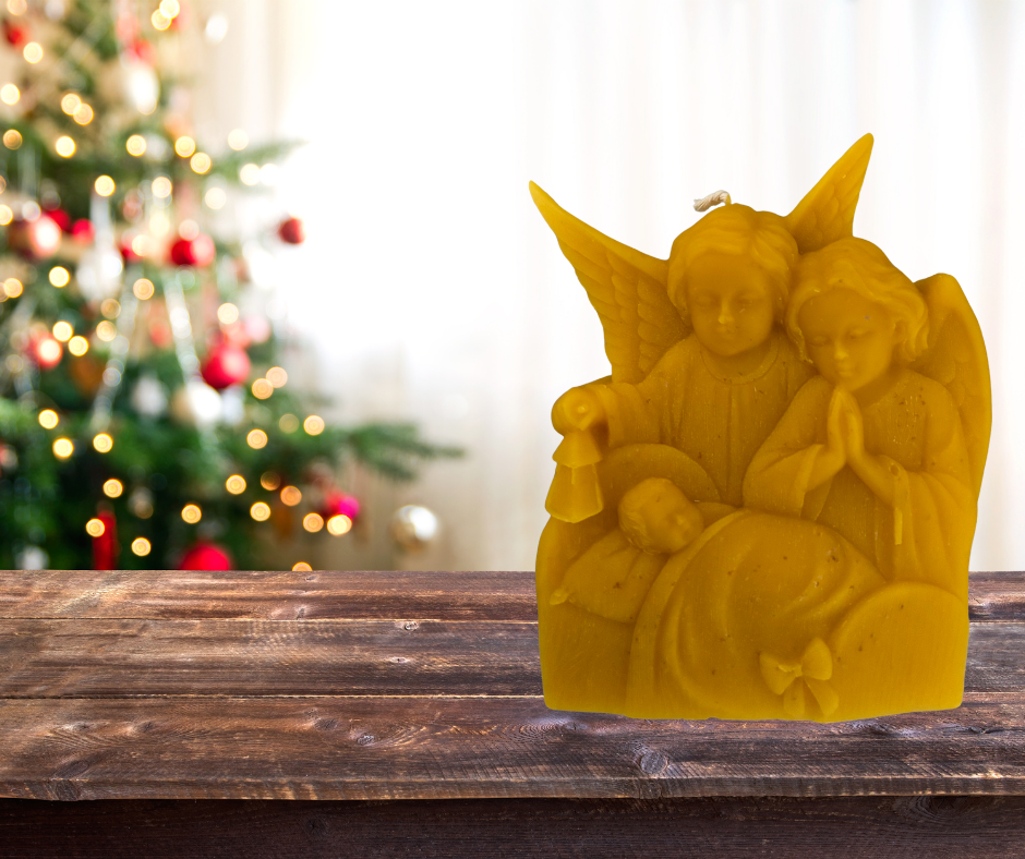 Angel Beeswax Candle