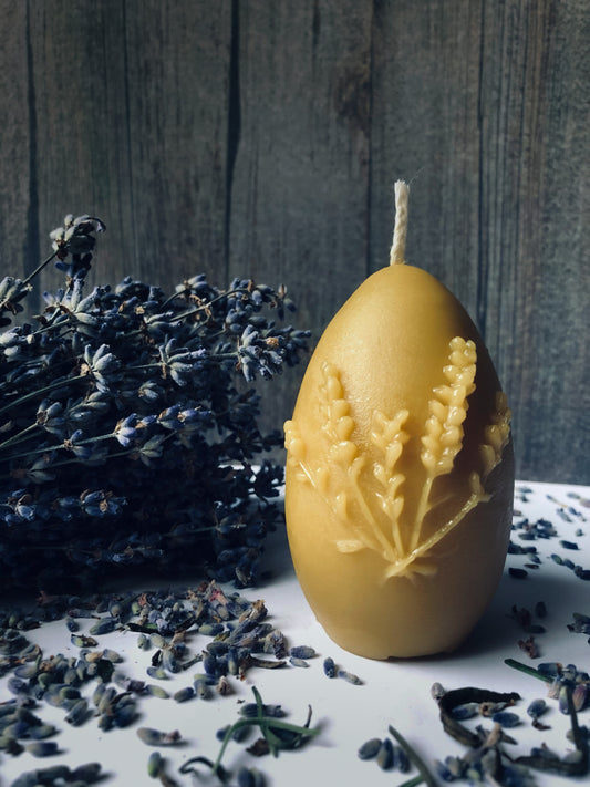 Lavender Beeswax Candle